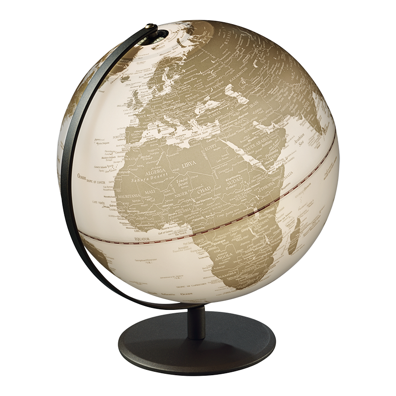 Petit Globe Terrestre Décoratif Blanc